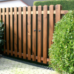 Portillon en Bois Rustique pour un Accueil Chaleureux Mâcon